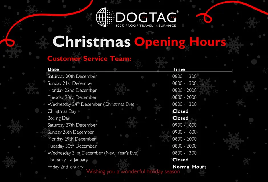 Christmas hours